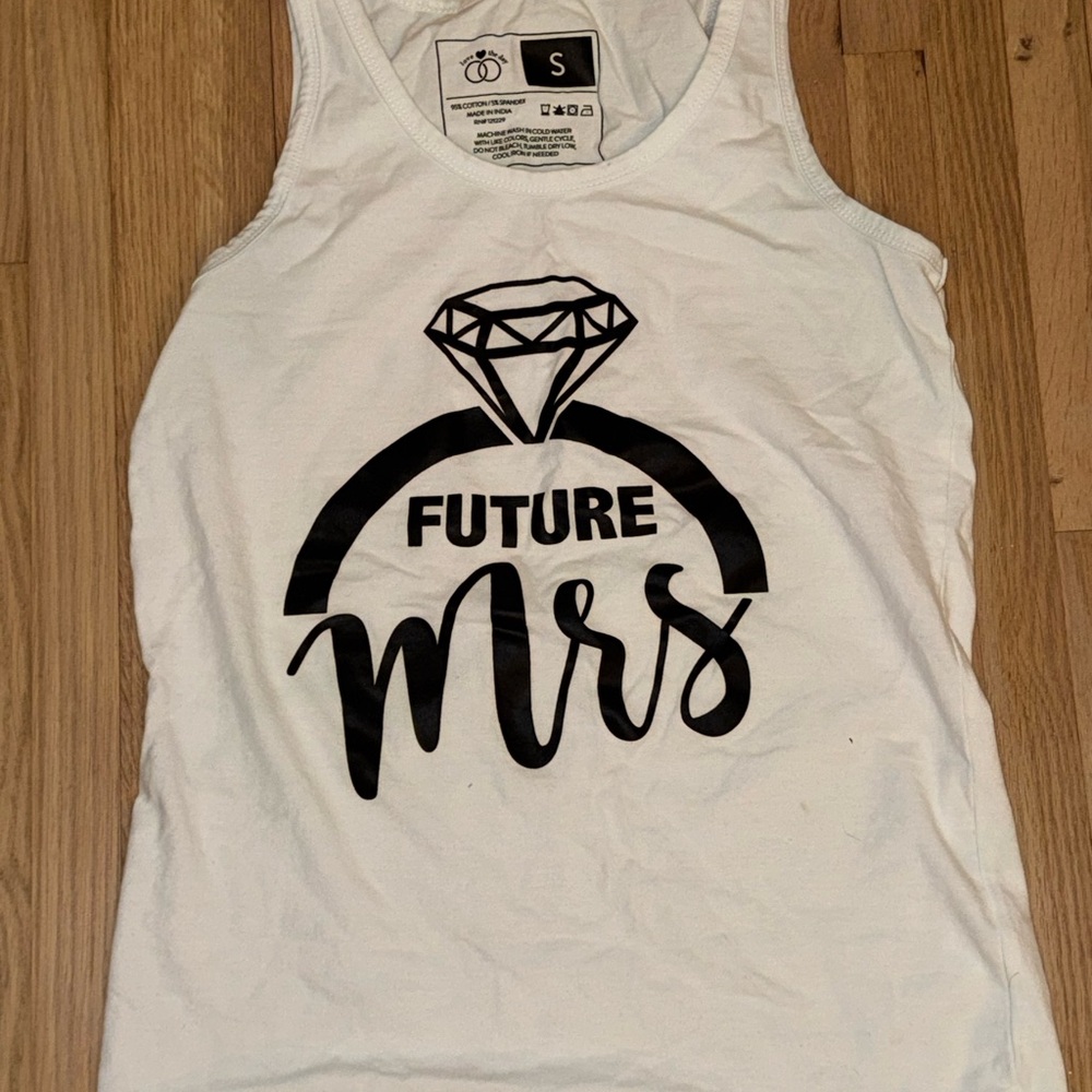 White 'Future Mrs' Tank Top